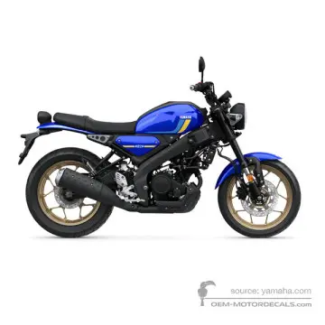 Yamaha XSR125 2024 - Niebieski - Deep Purplish Blue Metallic C