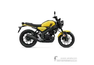 Decals for Yamaha XSR125 2024 - Yellow • Yamaha OEM Decals