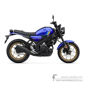 Yamaha XSR125 2025 - Niebieski - Deep Purplish Blue Metallic C