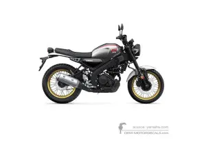 Decals for Yamaha XSR125 2025 Legacy - Silver • Yamaha OEM Decals