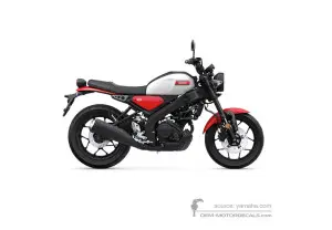 Stickers voor Yamaha XSR125 2025 - Wit • Yamaha OEM Stickers