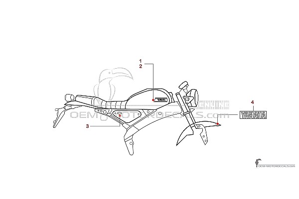 Yamaha XSR125 2025 - Grijs
