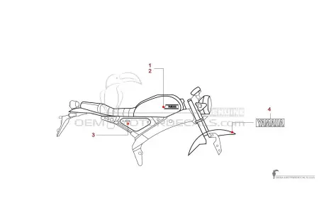 Yamaha XSR125 2025 - Blanco