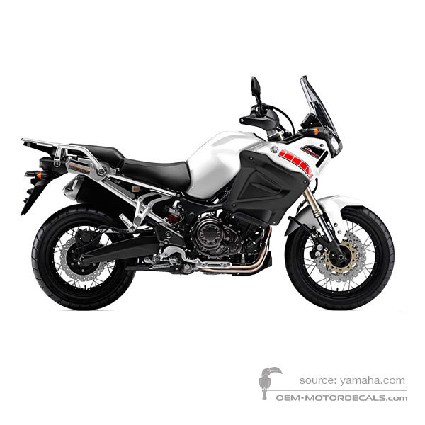 Stickers voor Yamaha XT1200Z SUPER TENERE 2012 - Wit • Yamaha OEM Stickers