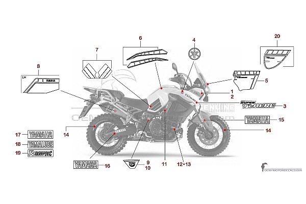 Yamaha XT1200Z SUPER TENERE World Crosser 2016 - Biały