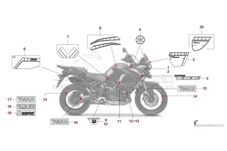 Yamaha XT1200 SUPER TENERE World Crosser 2018 - Blauw