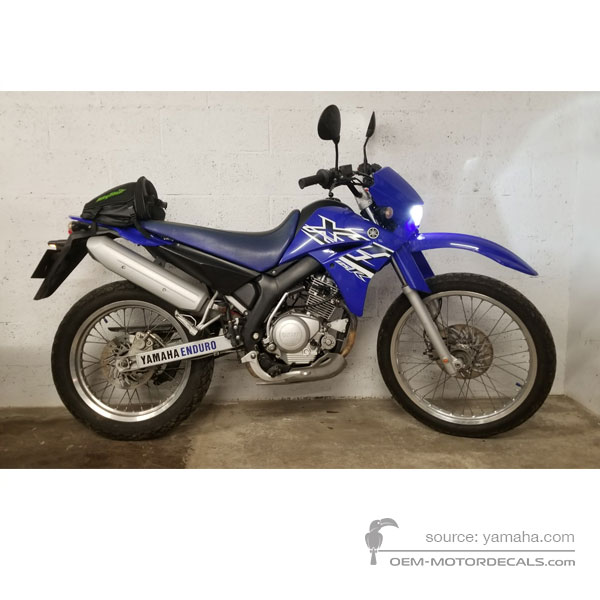 Naklejki do Yamaha XT125R 2005 - Niebieski • Yamaha Naklejki OEM