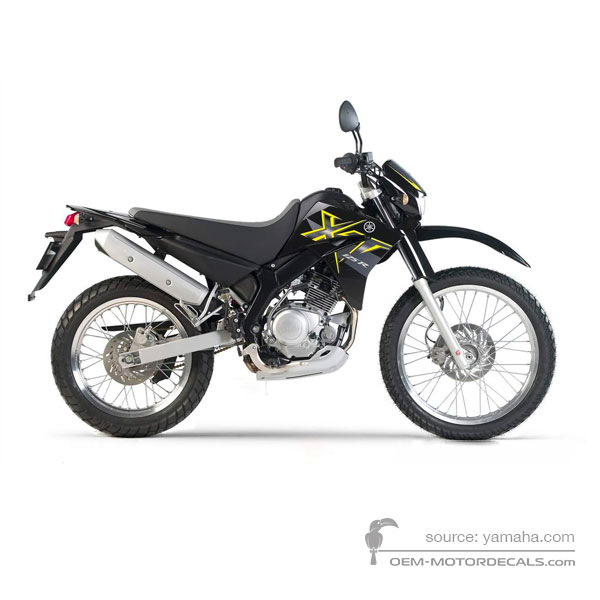 Autocollants pour Yamaha XT125R 2006 - Noir • Yamaha Autocollants OEM