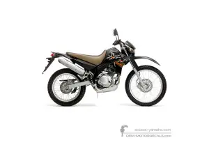 Aufkleber für Yamaha XT125R 2007 - Schwarz • Yamaha OEM-Aufkleber