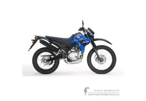 Aufkleber für Yamaha XT125R 2008 - Blau • Yamaha OEM-Aufkleber