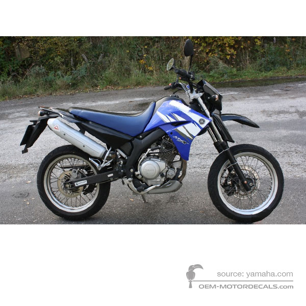 Stickers voor Yamaha XT125X 2006 - Blauw • Yamaha OEM Stickers