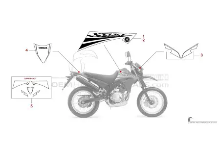 Yamaha XT125X 2007 - Blau