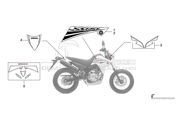Yamaha XT125X 2008 - Bianco
