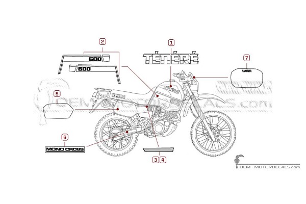 Yamaha XT600Z TENERE 1987