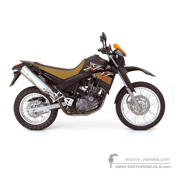 Stickers voor Yamaha XT660R 2007 - Zwart • Yamaha OEM Stickers