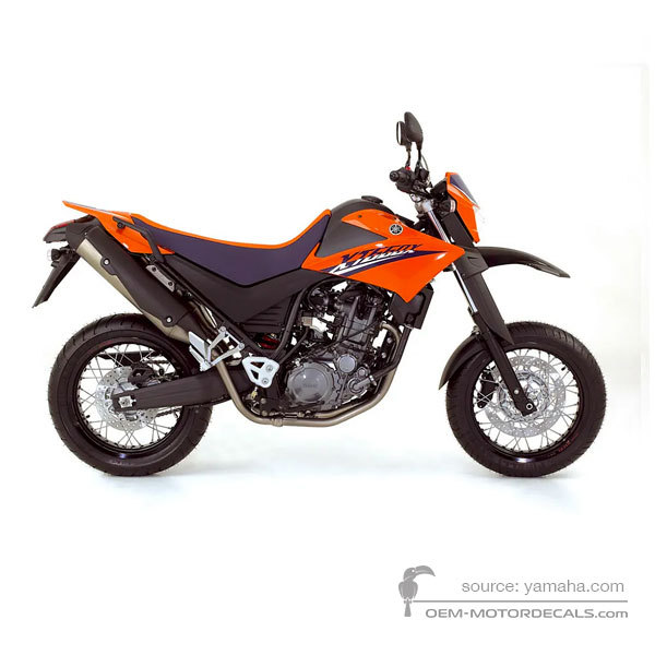 Decals for Yamaha XT660X 2007 - Orange • Yamaha OEM Decals
