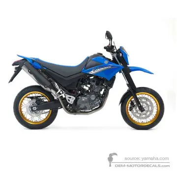 Yamaha XT660X 2008 - Blue - Deep Purplish Blue Solid