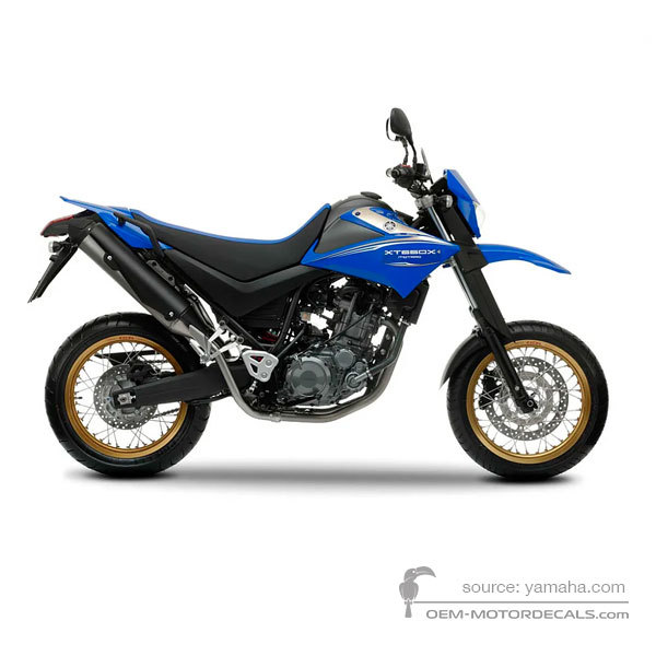 Decals for Yamaha XT660X 2009 - Blue • Yamaha OEM Decals