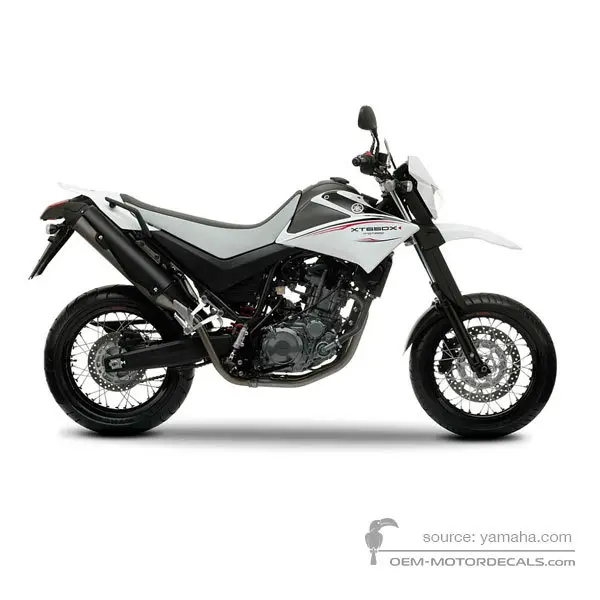 Yamaha XT660X 2009 - Bianco - Purplish White Solid 1