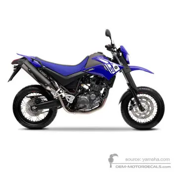 Yamaha XT660X 2011 - Blue - Deep Purplish Blue Solid E