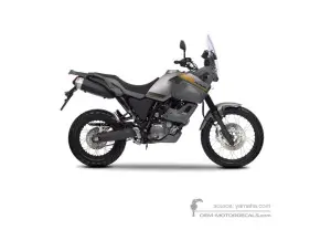 Naklejki do Yamaha XT660Z TENERE 2012 - Szary • Yamaha Naklejki OEM