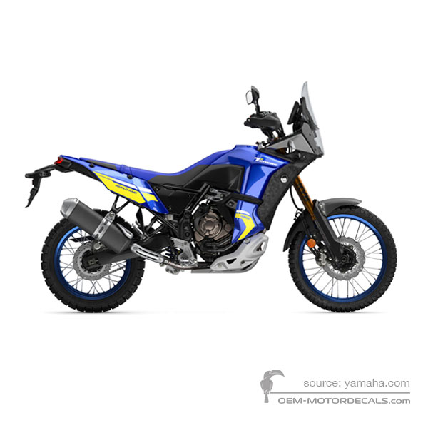 Decals for Yamaha XTZ690 | TENERE 700 2024 World Raid - Blue • Yamaha OEM Decals