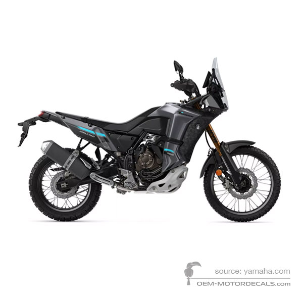 Decals for Yamaha XTZ690 | TENERE 700 2024 World Raid - Dark gray • Yamaha OEM Decals