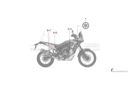 Yamaha XTZ690 | TENERE 700 2024 World Raid - Dunkelgrau