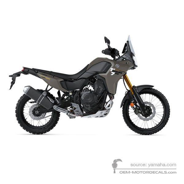 Decals for Yamaha XTZ690 | TENERE 700 2025 - Titanium • Yamaha OEM Decals