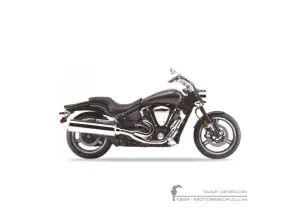 Aufkleber für Yamaha XV1700 2003 • Yamaha OEM-Aufkleber