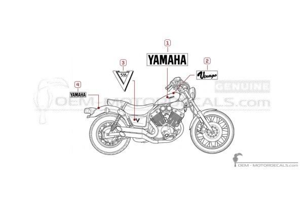 Yamaha XV535 Virago 1988