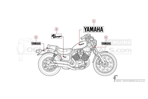 Yamaha XV535 Virago 1990