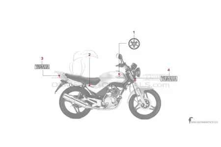 Yamaha YBR125 2005 - Gris