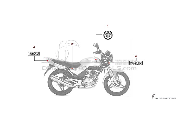 Yamaha YBR125 2005 - Gris