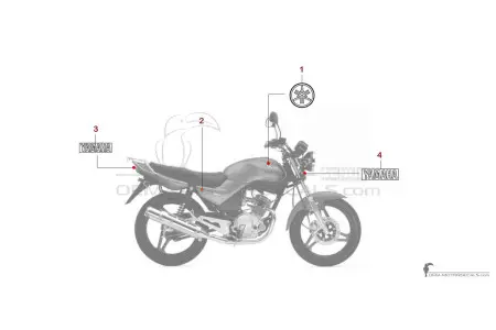 Yamaha YBR125 2005 - Rouge