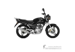 Pegatinas para Yamaha YBR125 2006 - Negro • Yamaha Pegatinas OEM