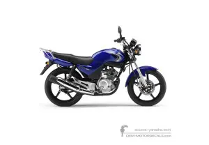 Aufkleber für Yamaha YBR125 2007 - Blau • Yamaha OEM-Aufkleber