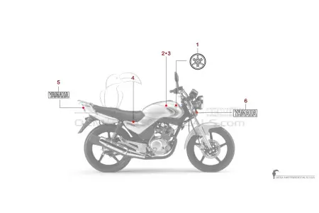 Yamaha YBR125 2007 - Gris