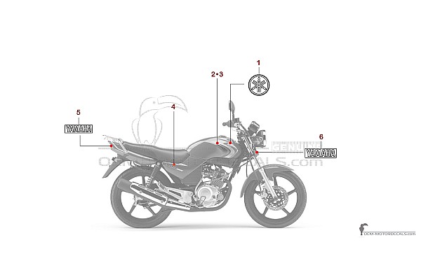 Yamaha YBR125 2007 - Rouge