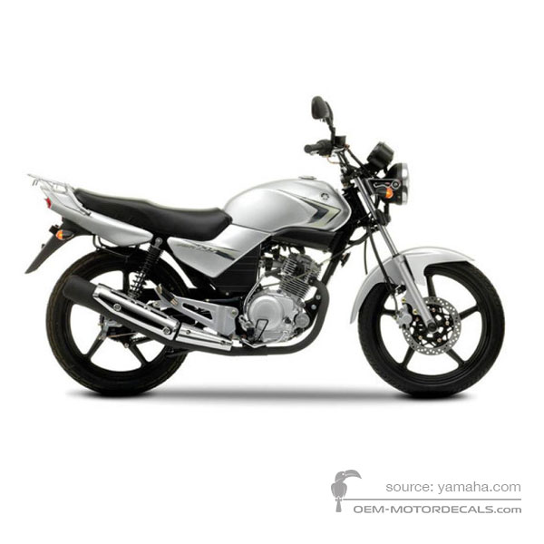Pegatinas para Yamaha YBR125 2009 - Gris • Yamaha Pegatinas OEM