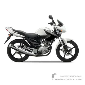 Yamaha YBR125 2014 - Biały - Bluish White Cocktail 1