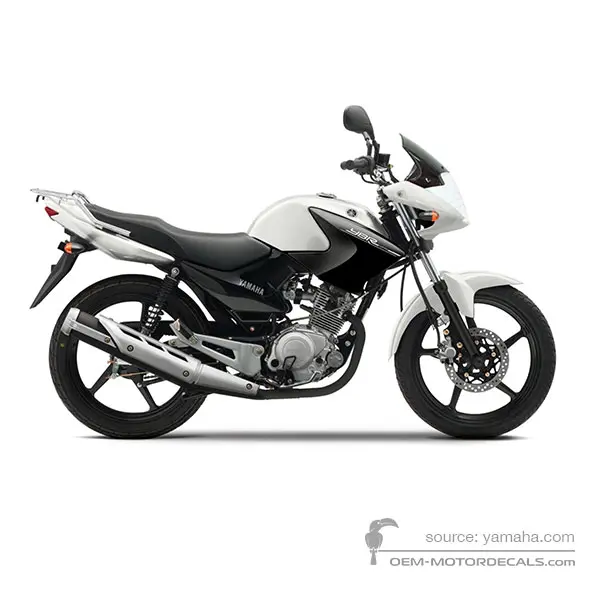 Yamaha YBR125 2014 - Blanc - Bluish White Cocktail 1