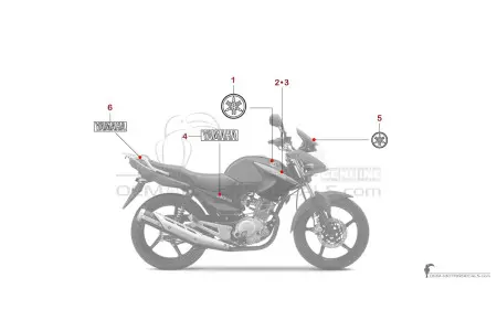 Yamaha YBR125 2014 - Rot