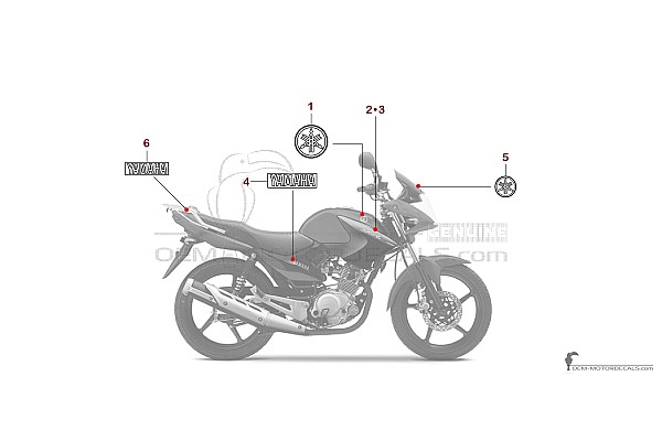 Yamaha YBR125 2014 - Rot