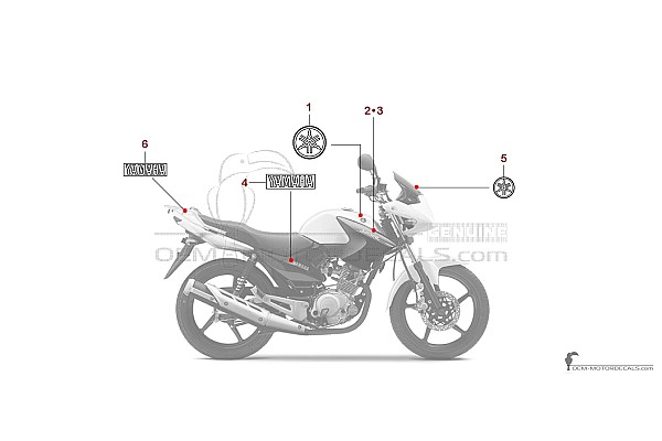 Yamaha YBR125 2014 - Weiss
