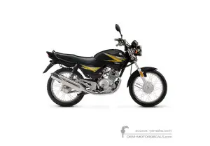 Decals for Yamaha YBR125E 2021 - Black • Yamaha OEM Decals