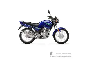Decals for Yamaha YBR125E 2021 - Blue • Yamaha OEM Decals