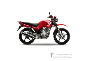 Decals for Yamaha YBR125G 2021 - Red • Yamaha OEM Decals