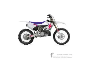 Autocollants pour Yamaha YZ250 2024 Anniversary Edition - Blanc • Yamaha Autocollants OEM