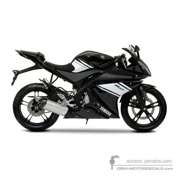 Yamaha YZF R125 2009 - Czarny - Black Metallic X